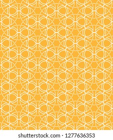 Seamless geometric line pattern in arabian style. Repeating linear texture for wallpaper, packaging, banner, invitation, business card, fabric print.Monochrome graphic background, lace pattern