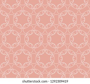 Seamless geometric line pattern in arabian style. Repeating linear texture for wallpaper, packaging, banner, invitation, business card, fabric print.Monochrome graphic background, lace pattern