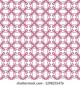 Seamless geometric line pattern in arabian style. Repeating linear texture for wallpaper, packaging, banner, invitation, business card, fabric print.Monochrome graphic background, lace pattern