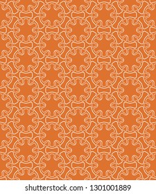 Seamless geometric line pattern in arabian style. Repeating linear texture for wallpaper, packaging, banner, invitation, business card, fabric print.Monochrome graphic background, lace pattern