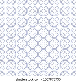 Seamless geometric line pattern in arabian style. Repeating linear texture for wallpaper, packaging, banner, invitation, business card, fabric print.Monochrome graphic background, lace pattern