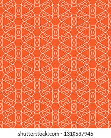 Seamless geometric line pattern in arabian style. Repeating linear texture for wallpaper, packaging, banner, invitation, business card, fabric print.Monochrome graphic background, lace pattern