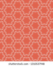 Seamless geometric line pattern in arabian style. Repeating linear texture for wallpaper, packaging, banner, invitation, business card, fabric print.Monochrome graphic background, lace pattern