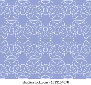 Seamless geometric line pattern in arabian style. Repeating linear texture for wallpaper, packaging, banner, invitation, business card, fabric print.Monochrome graphic background, lace pattern