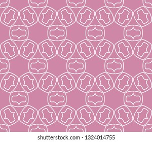 Seamless geometric line pattern in arabian style. Repeating linear texture for wallpaper, packaging, banner, invitation, business card, fabric print.Monochrome graphic background, lace pattern