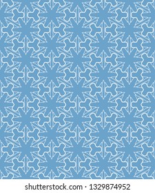 Seamless geometric line pattern in arabian style. Repeating linear texture for wallpaper, packaging, banner, invitation, business card, fabric print.Monochrome graphic background, lace pattern