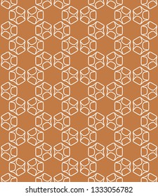 Seamless geometric line pattern in arabian style. Repeating linear texture for wallpaper, packaging, banner, invitation, business card, fabric print.Monochrome graphic background, lace pattern