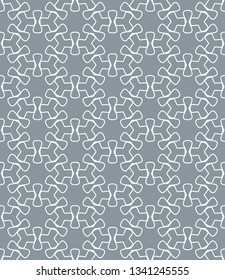 Seamless geometric line pattern in arabian style. Repeating linear texture for wallpaper, packaging, banner, invitation, business card, fabric print.Monochrome graphic background, lace pattern