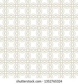 Seamless geometric line pattern in arabian style. Repeating linear texture for wallpaper, packaging, banner, invitation, business card, fabric print.Monochrome graphic background, lace pattern