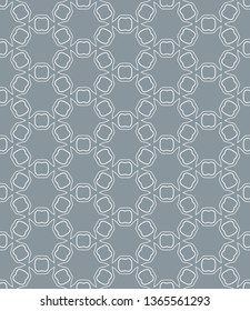 Seamless geometric line pattern in arabian style. Repeating linear texture for wallpaper, packaging, banner, invitation, business card, fabric print.Monochrome graphic background, lace pattern
