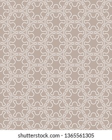Seamless geometric line pattern in arabian style. Repeating linear texture for wallpaper, packaging, banner, invitation, business card, fabric print.Monochrome graphic background, lace pattern