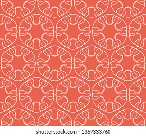 Seamless geometric line pattern in arabian style. Repeating linear texture for wallpaper, packaging, banner, invitation, business card, fabric print.Monochrome graphic background, lace pattern