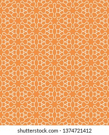 Seamless geometric line pattern in arabian style. Repeating linear texture for wallpaper, packaging, banner, invitation, business card, fabric print.Monochrome graphic background, lace pattern