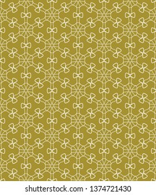 Seamless geometric line pattern in arabian style. Repeating linear texture for wallpaper, packaging, banner, invitation, business card, fabric print.Monochrome graphic background, lace pattern