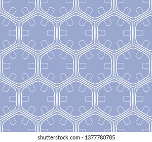 Seamless geometric line pattern in arabian style. Repeating linear texture for wallpaper, packaging, banner, invitation, business card, fabric print.Monochrome graphic background, lace pattern