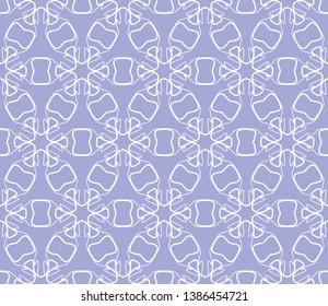 Seamless geometric line pattern in arabian style. Repeating linear texture for wallpaper, packaging, banner, invitation, business card, fabric print.Monochrome graphic background, lace pattern