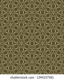 Seamless geometric line pattern in arabian style. Repeating linear texture for wallpaper, packaging, banner, invitation, business card, fabric print.Monochrome graphic background, lace pattern