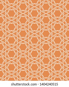 Seamless geometric line pattern in arabian style. Repeating linear texture for wallpaper, packaging, banner, invitation, business card, fabric print.Monochrome graphic background, lace pattern