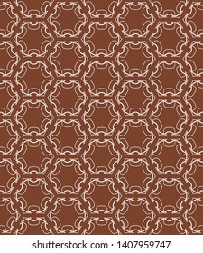 Seamless geometric line pattern in arabian style. Repeating linear texture for wallpaper, packaging, banner, invitation, business card, fabric print.Monochrome graphic background, lace pattern