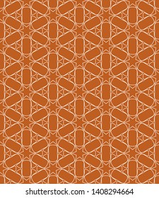 Seamless geometric line pattern in arabian style. Repeating linear texture for wallpaper, packaging, banner, invitation, business card, fabric print.Monochrome graphic background, lace pattern