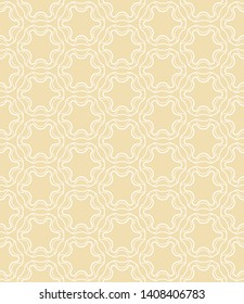 Seamless geometric line pattern in arabian style. Repeating linear texture for wallpaper, packaging, banner, invitation, business card, fabric print.Monochrome graphic background, lace pattern