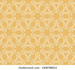 Seamless geometric line pattern in arabian style. Repeating linear texture for wallpaper, packaging, banner, invitation, business card, fabric print.Monochrome graphic background, lace pattern