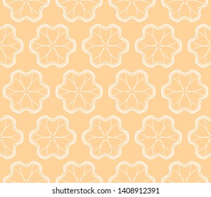 Seamless geometric line pattern in arabian style. Repeating linear texture for wallpaper, packaging, banner, invitation, business card, fabric print.Monochrome graphic background, lace pattern