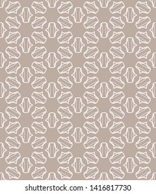 Seamless geometric line pattern in arabian style. Repeating linear texture for wallpaper, packaging, banner, invitation, business card, fabric print.Monochrome graphic background, lace pattern