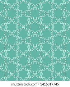 Seamless geometric line pattern in arabian style. Repeating linear texture for wallpaper, packaging, banner, invitation, business card, fabric print.Monochrome graphic background, lace pattern