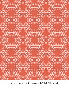 Seamless geometric line pattern in arabian style. Repeating linear texture for wallpaper, packaging, banner, invitation, business card, fabric print.Monochrome graphic background, lace pattern