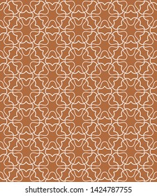 Seamless geometric line pattern in arabian style. Repeating linear texture for wallpaper, packaging, banner, invitation, business card, fabric print.Monochrome graphic background, lace pattern