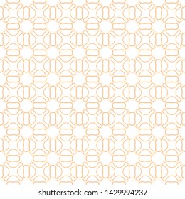 Seamless geometric line pattern in arabian style. Repeating linear texture for wallpaper, packaging, banner, invitation, business card, fabric print.Monochrome graphic background, lace pattern