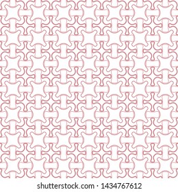 Seamless geometric line pattern in arabian style. Repeating linear texture for wallpaper, packaging, banner, invitation, business card, fabric print.Monochrome graphic background, lace pattern