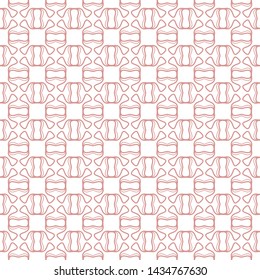 Seamless geometric line pattern in arabian style. Repeating linear texture for wallpaper, packaging, banner, invitation, business card, fabric print.Monochrome graphic background, lace pattern