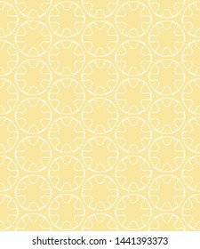Seamless geometric line pattern in arabian style. Repeating linear texture for wallpaper, packaging, banner, invitation, business card, fabric print.Monochrome graphic background, lace pattern