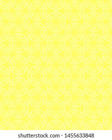 Seamless geometric line pattern in arabian style. Repeating linear texture for wallpaper, packaging, banner, invitation, business card, fabric print.Monochrome graphic background, lace pattern