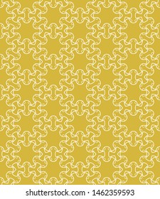 Seamless geometric line pattern in arabian style. Repeating linear texture for wallpaper, packaging, banner, invitation, business card, fabric print.Monochrome graphic background, lace pattern