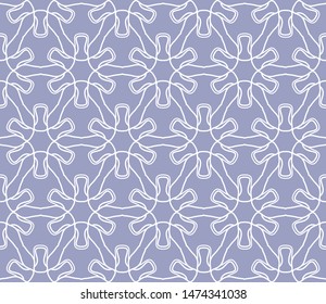 Seamless geometric line pattern in arabian style. Repeating linear texture for wallpaper, packaging, banner, invitation, business card, fabric print.Monochrome graphic background, lace pattern