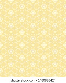 Seamless geometric line pattern in arabian style. Repeating linear texture for wallpaper, packaging, banner, invitation, business card, fabric print.Monochrome graphic background, lace pattern