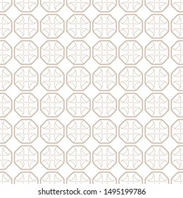 Seamless geometric line pattern in arabian style. Repeating linear texture for wallpaper, packaging, banner, invitation, business card, fabric print.Monochrome graphic background, lace pattern
