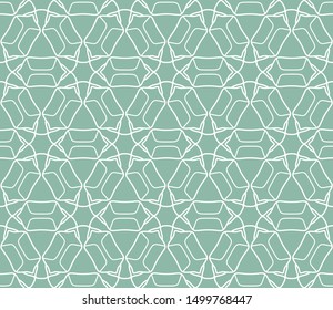 Seamless geometric line pattern in arabian style. Repeating linear texture for wallpaper, packaging, banner, invitation, business card, fabric print.Monochrome graphic background, lace pattern