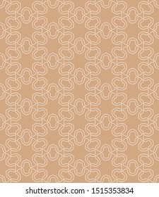 Seamless geometric line pattern in arabian style. Repeating linear texture for wallpaper, packaging, banner, invitation, business card, fabric print.Monochrome graphic background, lace pattern