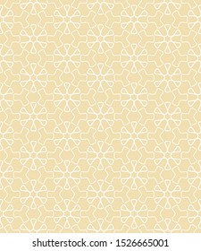 Seamless geometric line pattern in arabian style. Repeating linear texture for wallpaper, packaging, banner, invitation, business card, fabric print.Monochrome graphic background, lace pattern