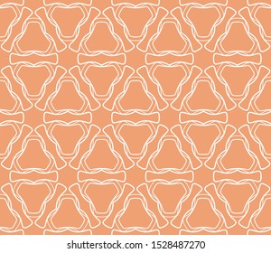 Seamless geometric line pattern in arabian style. Repeating linear texture for wallpaper, packaging, banner, invitation, business card, fabric print.Monochrome graphic background, lace pattern