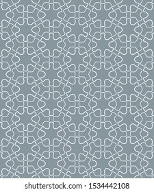 Seamless geometric line pattern in arabian style. Repeating linear texture  