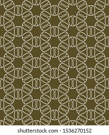 Seamless geometric line pattern in arabian style. Repeating linear texture for wallpaper, packaging, banner, invitation, business card, fabric print.Monochrome graphic background, lace pattern