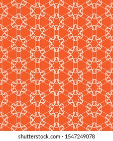 Seamless geometric line pattern in arabian style. Repeating linear texture for wallpaper, packaging, banner, invitation, business card, fabric print.Monochrome graphic background, lace pattern