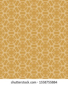 Seamless geometric line pattern in arabian style. Repeating linear texture for wallpaper, packaging, banner, invitation, business card, fabric print.Monochrome graphic background, lace pattern