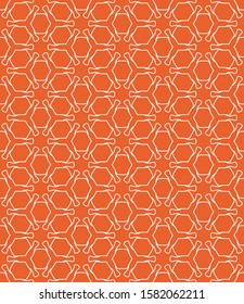 Seamless geometric line pattern in arabian style. Repeating linear texture for wallpaper, packaging, banner, invitation, business card, fabric print.Monochrome graphic background, lace pattern