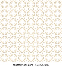 Seamless geometric line pattern in arabian style. Repeating linear texture for wallpaper, packaging, banner, invitation, business card, fabric print.Monochrome graphic background, lace pattern